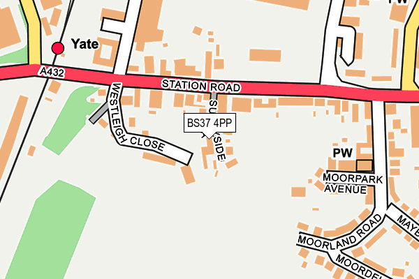 BS37 4PP map - OS OpenMap – Local (Ordnance Survey)