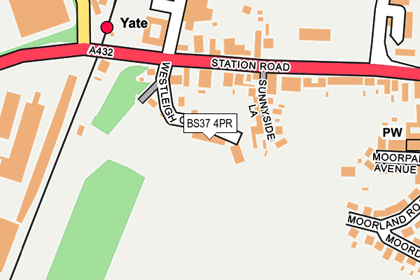 BS37 4PR map - OS OpenMap – Local (Ordnance Survey)