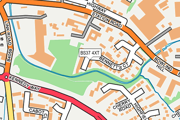 BS37 4XT map - OS OpenMap – Local (Ordnance Survey)
