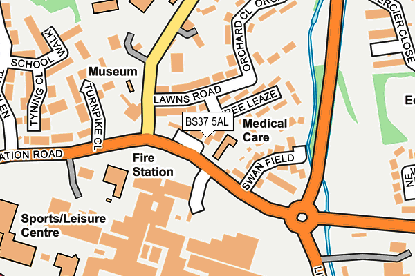 BS37 5AL map - OS OpenMap – Local (Ordnance Survey)