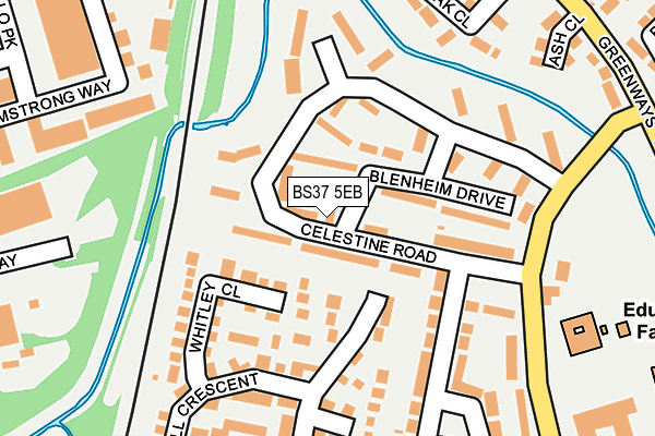BS37 5EB map - OS OpenMap – Local (Ordnance Survey)