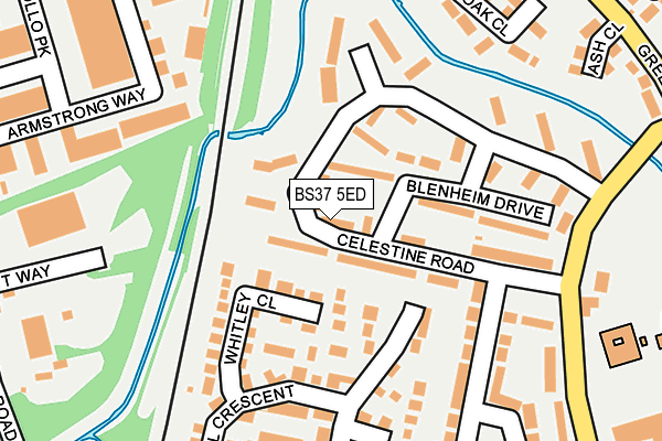 BS37 5ED map - OS OpenMap – Local (Ordnance Survey)