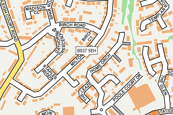 BS37 5EH map - OS OpenMap – Local (Ordnance Survey)