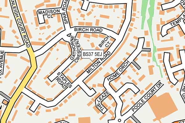 BS37 5EJ map - OS OpenMap – Local (Ordnance Survey)