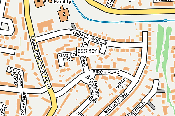 BS37 5EY map - OS OpenMap – Local (Ordnance Survey)