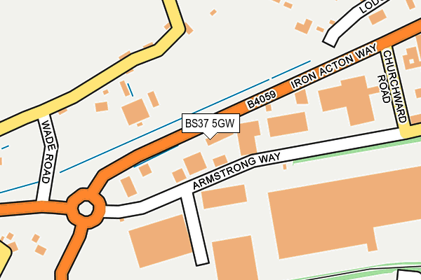 BS37 5GW map - OS OpenMap – Local (Ordnance Survey)