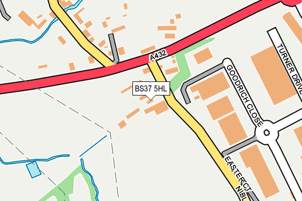 BS37 5HL map - OS OpenMap – Local (Ordnance Survey)