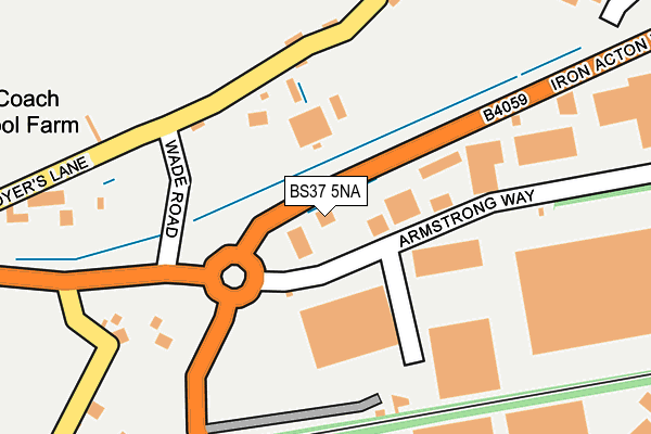BS37 5NA map - OS OpenMap – Local (Ordnance Survey)