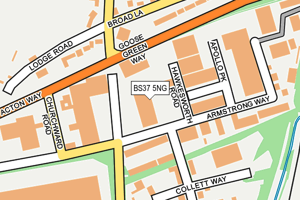 BS37 5NG map - OS OpenMap – Local (Ordnance Survey)