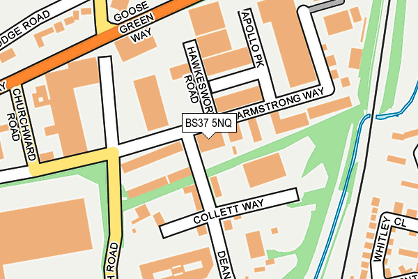 BS37 5NQ map - OS OpenMap – Local (Ordnance Survey)