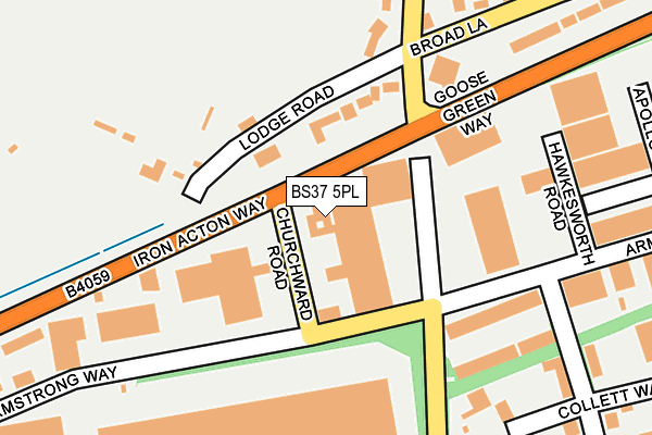 BS37 5PL map - OS OpenMap – Local (Ordnance Survey)