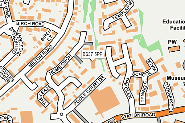BS37 5PP map - OS OpenMap – Local (Ordnance Survey)