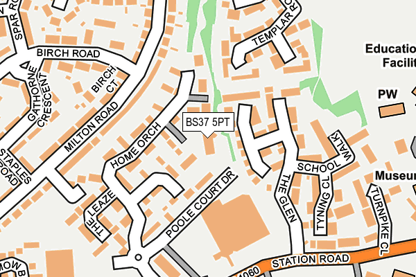 BS37 5PT map - OS OpenMap – Local (Ordnance Survey)