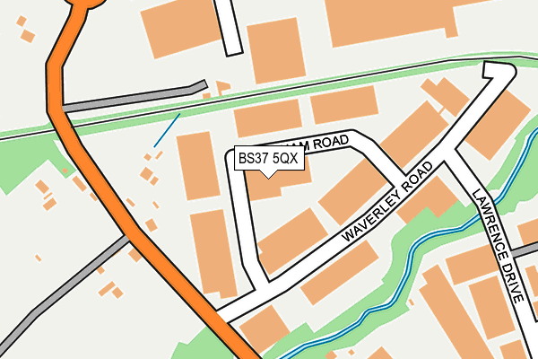 BS37 5QX map - OS OpenMap – Local (Ordnance Survey)