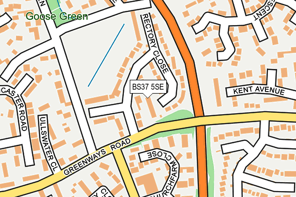 BS37 5SE map - OS OpenMap – Local (Ordnance Survey)