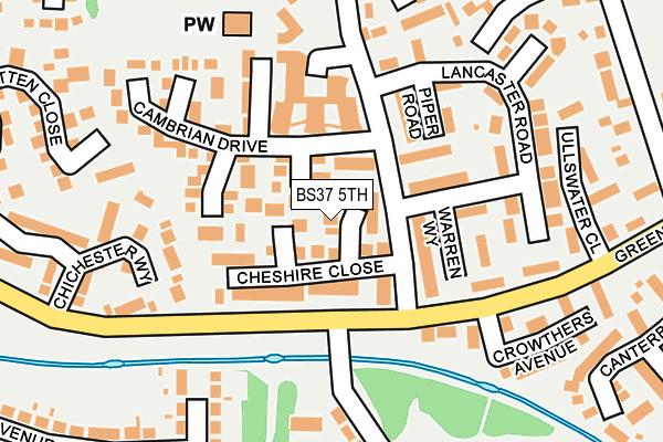 BS37 5TH map - OS OpenMap – Local (Ordnance Survey)