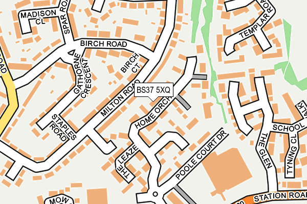 BS37 5XQ map - OS OpenMap – Local (Ordnance Survey)