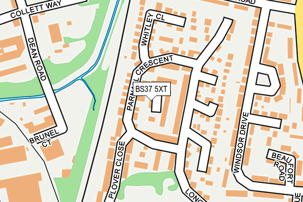 BS37 5XT map - OS OpenMap – Local (Ordnance Survey)