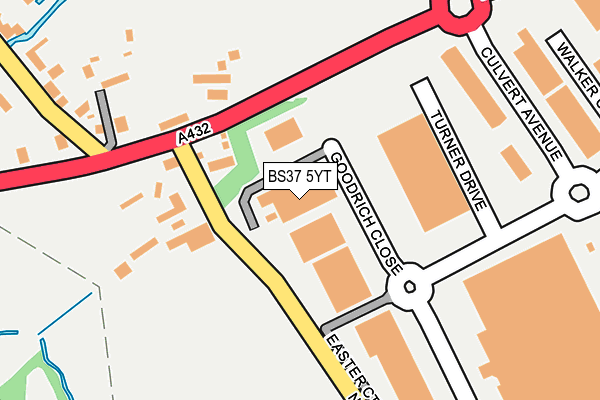 BS37 5YT map - OS OpenMap – Local (Ordnance Survey)