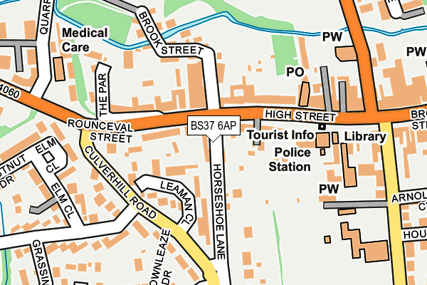 BS37 6AP map - OS OpenMap – Local (Ordnance Survey)