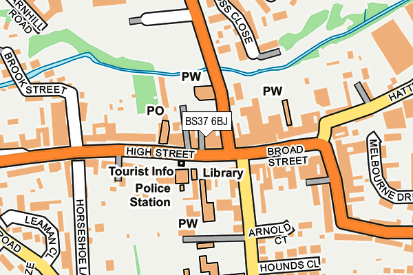 BS37 6BJ map - OS OpenMap – Local (Ordnance Survey)