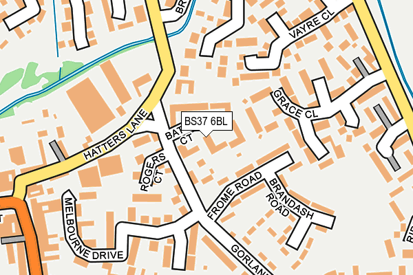 BS37 6BL map - OS OpenMap – Local (Ordnance Survey)