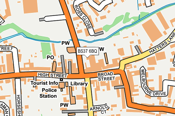 BS37 6BQ map - OS OpenMap – Local (Ordnance Survey)