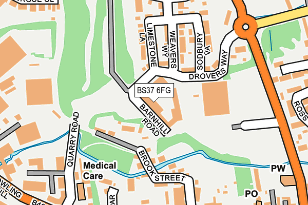 BS37 6FG map - OS OpenMap – Local (Ordnance Survey)