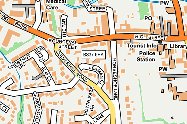 BS37 6HA map - OS OpenMap – Local (Ordnance Survey)