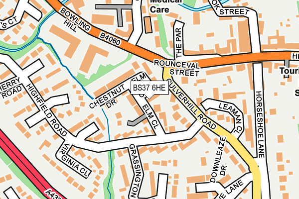 BS37 6HE map - OS OpenMap – Local (Ordnance Survey)