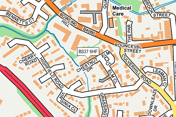 BS37 6HF map - OS OpenMap – Local (Ordnance Survey)