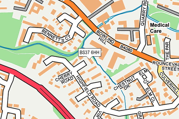 BS37 6HH map - OS OpenMap – Local (Ordnance Survey)