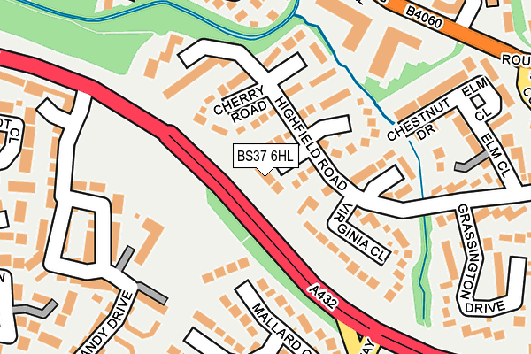 BS37 6HL map - OS OpenMap – Local (Ordnance Survey)