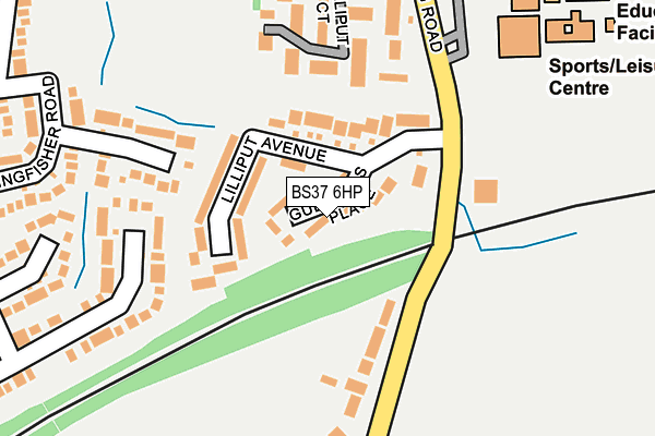 BS37 6HP map - OS OpenMap – Local (Ordnance Survey)
