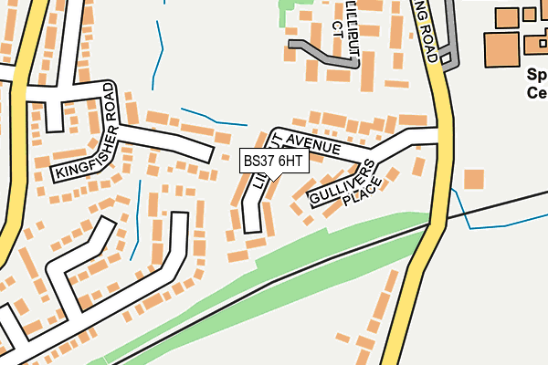 BS37 6HT map - OS OpenMap – Local (Ordnance Survey)