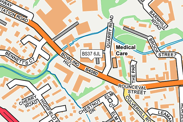 BS37 6JL map - OS OpenMap – Local (Ordnance Survey)