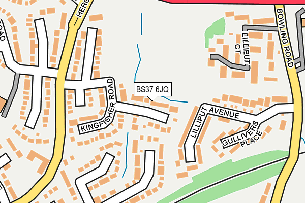 BS37 6JQ map - OS OpenMap – Local (Ordnance Survey)