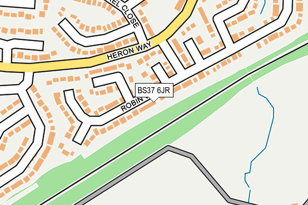 BS37 6JR map - OS OpenMap – Local (Ordnance Survey)