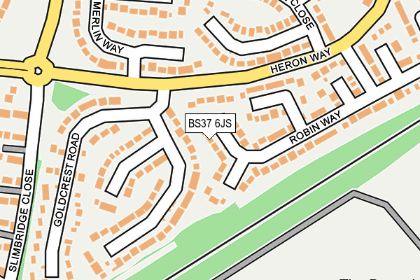 BS37 6JS map - OS OpenMap – Local (Ordnance Survey)