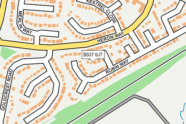 BS37 6JT map - OS OpenMap – Local (Ordnance Survey)