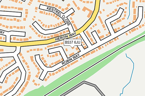 BS37 6JU map - OS OpenMap – Local (Ordnance Survey)