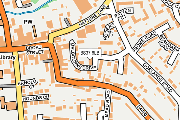 BS37 6LB map - OS OpenMap – Local (Ordnance Survey)