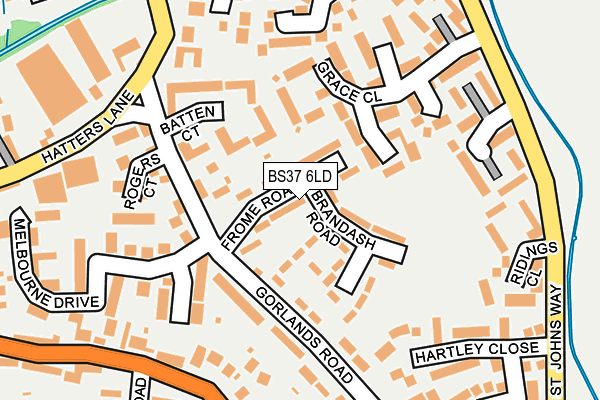 BS37 6LD map - OS OpenMap – Local (Ordnance Survey)