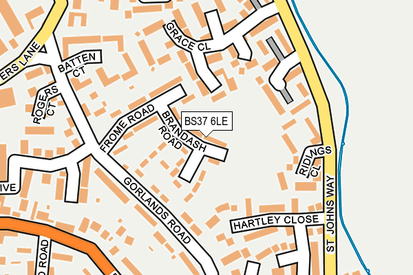 BS37 6LE map - OS OpenMap – Local (Ordnance Survey)