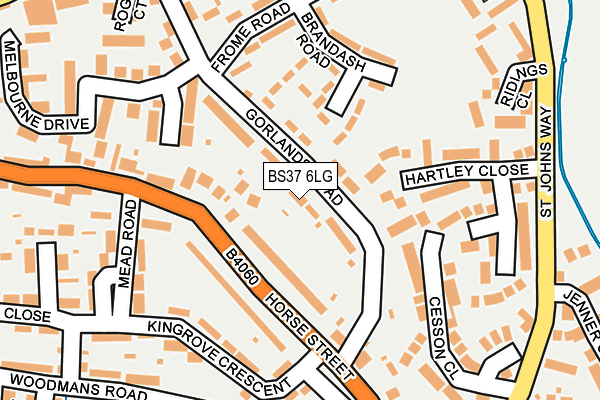BS37 6LG map - OS OpenMap – Local (Ordnance Survey)