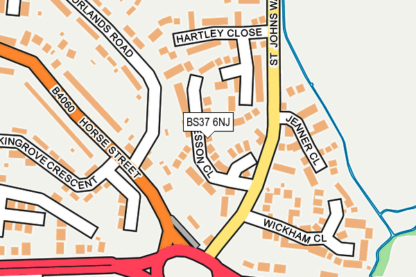 BS37 6NJ map - OS OpenMap – Local (Ordnance Survey)