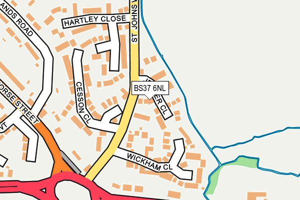 BS37 6NL map - OS OpenMap – Local (Ordnance Survey)