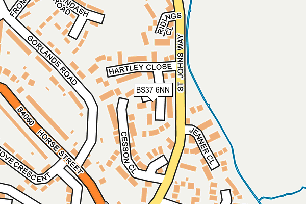 BS37 6NN map - OS OpenMap – Local (Ordnance Survey)