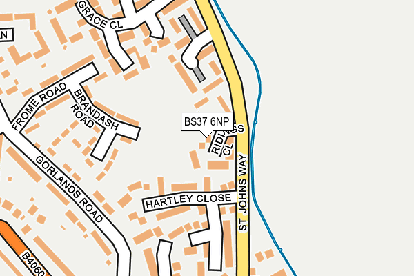 BS37 6NP map - OS OpenMap – Local (Ordnance Survey)