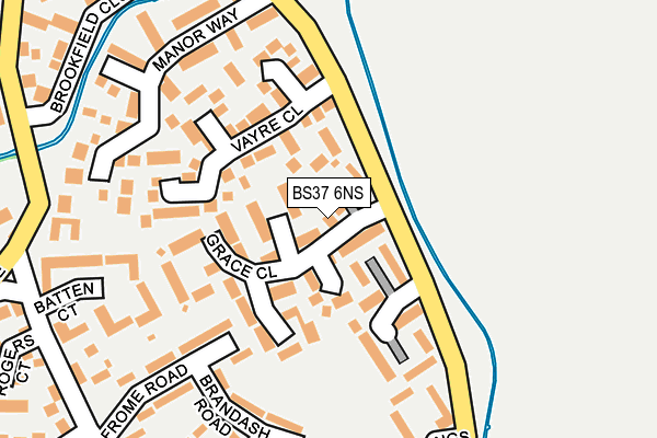 BS37 6NS map - OS OpenMap – Local (Ordnance Survey)